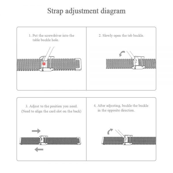 Mi Band 3 Wrist Strap Metal Screwless Stainless Steel For Xiaomi Mi Band 3 Strap Bracelet Miband 3 Wristbands Pulseira Miband3 - Image 5