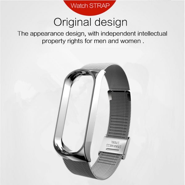 Mi band 3 Strap Metal for Xiaomi Mi Band 3 Bracelet Screwless Xiaomi Mi Band 3 Bracelet Correa Xiomi MiBand 3 Wrist Band Steel - Image 2