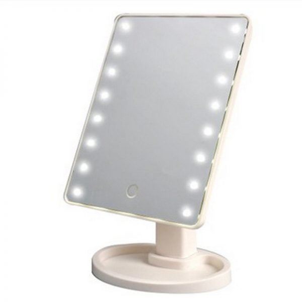 Mirrors 360 Degrees Rotation Makeup Mirror Adjustable 16/22 Leds Lighted LED Touch Screen Portable Luminous Mirrors Dropship - Image 4