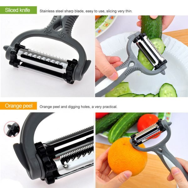 Multifunctional 360 Degree Rotary Kitchen Tool Vegetable Fruit Potato Carrot Peeler Grater Turnip Cutter Slicer Melon Gadget - Image 4
