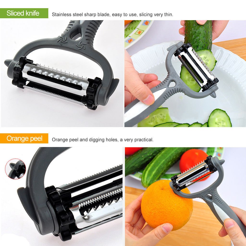 Multifunctional 360 Degree Rotary Kitchen Tool Vegetable Fruit Potato Carrot Peeler Grater Turnip Cutter Slicer Melon Gadget - Image 4