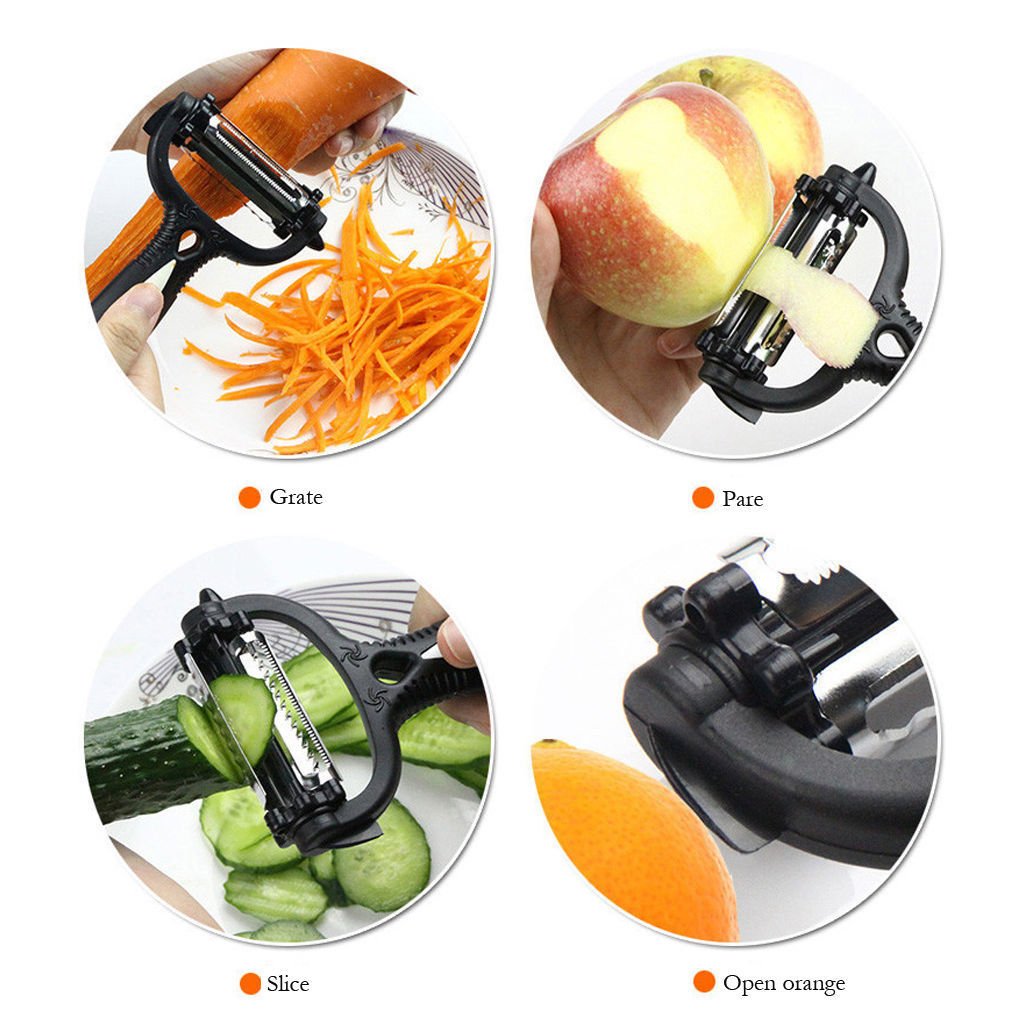 Multifunctional 360 Degree Rotary Kitchen Tool Vegetable Fruit Potato Carrot Peeler Grater Turnip Cutter Slicer Melon Gadget - Image 5