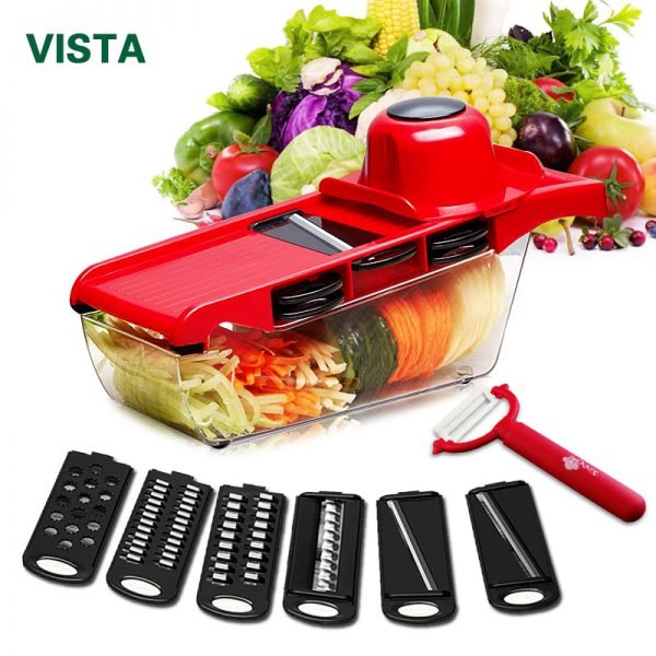 Myvit Vegetable Cutter with Steel Blade Mandoline Slicer Potato Peeler Carrot Cheese Grater vegetable slicer Kitchen Accessories