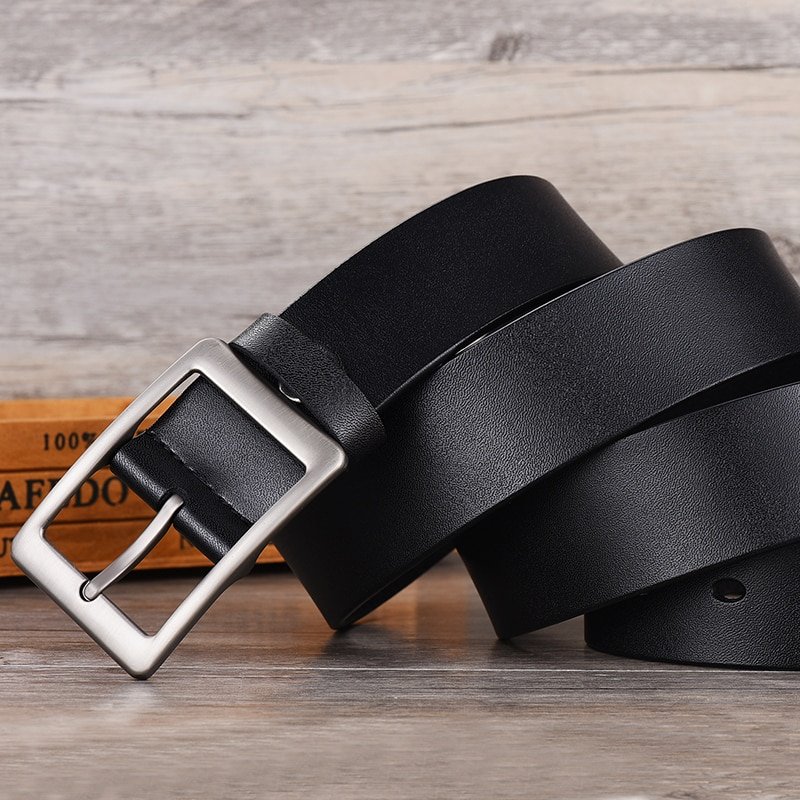 NO.ONEPAUL Men belt High Quality cow genuine leather luxury strap male belts for men new fashion classice vintage pin buckle - Image 3