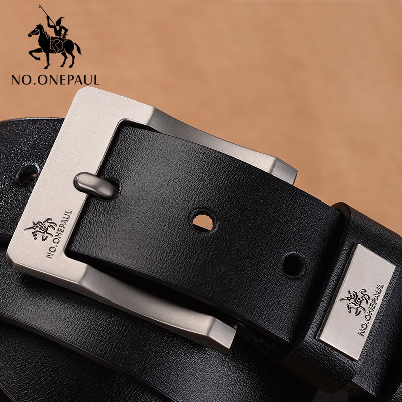 NO.ONEPAUL cow genuine leather luxury strap male belts for men new fashion classice vintage pin buckle men belt High Quality - Image 3