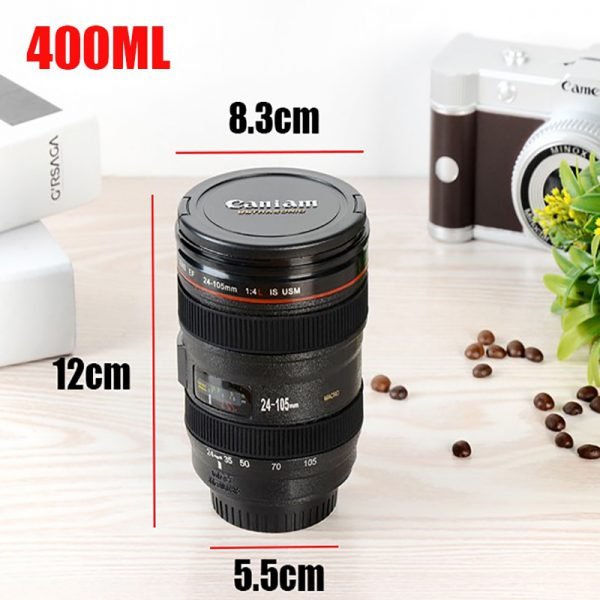 New Caniam SLR Camera Lens 24-105mm 1:1 Scale Plastic Coffee Tea MUG 400ML Creative Cups And Mugs With Lid M102 MUG-09 - Image 2