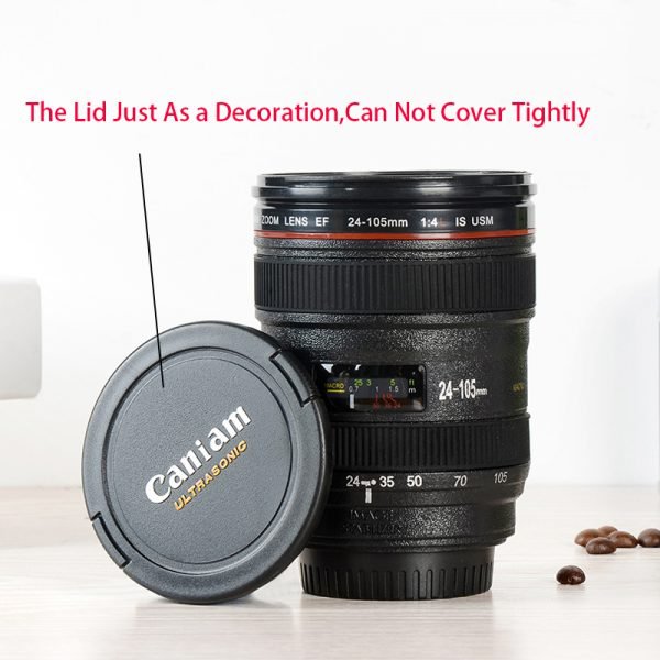 New Caniam SLR Camera Lens 24-105mm 1:1 Scale Plastic Coffee Tea MUG 400ML Creative Cups And Mugs With Lid M102 MUG-09 - Image 3