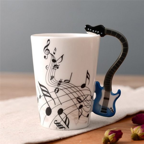 New High Quality Ceramic Cup Personality Music Note Milk Juice Lemon Mug Coffee Tea Cup Home Office Drinkware Unique Gift - Image 6