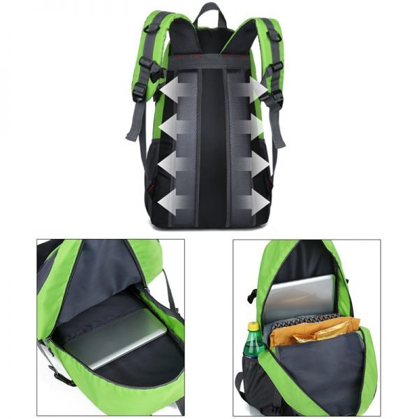 New Men Backpack USB Charging 40L Large Capacity Out Door For Male Bag Waterproof Casual Backpacks Unisex Black Travel Backpacks - Image 3