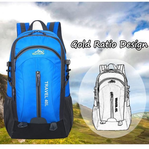 New Men Backpack USB Charging 40L Large Capacity Out Door For Male Bag Waterproof Casual Backpacks Unisex Black Travel Backpacks - Image 5