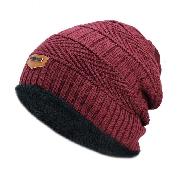New Men's winter Fall hat fashion knitted black ski hats Thick  warm hat cap Bonnet Skullies Beanie Soft Knitted Beanies Cotton - Image 4