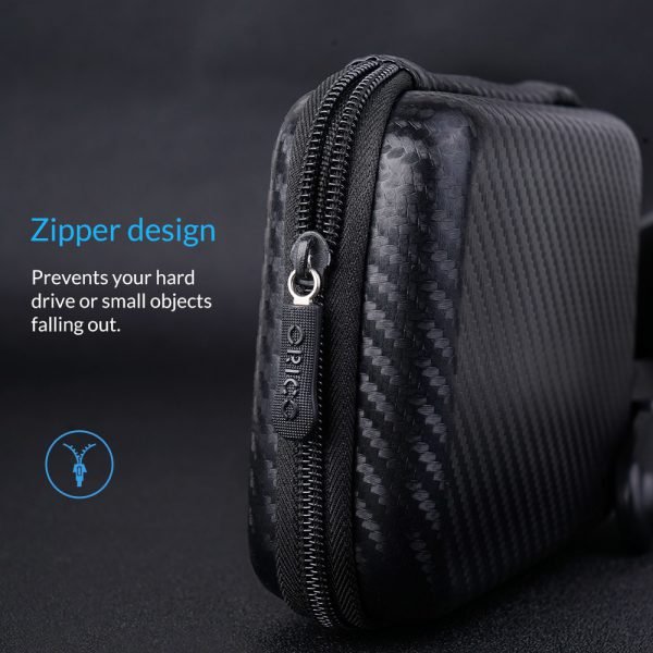 ORICO 2.5 Hard Disk Case Portable HDD Protection Bag for External 2.5 inch Hard Drive/Earphone/U Disk Hard Disk Drive Case Black - Image 6