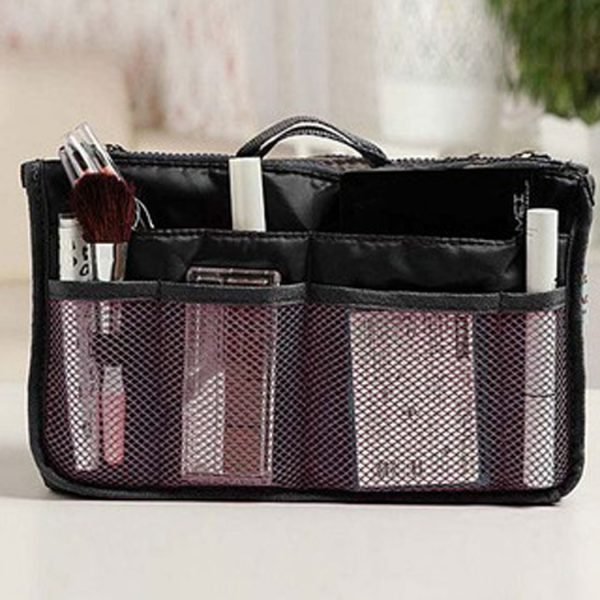 Organizer Insert Bag Women Nylon Travel Insert Organizer Handbag Purse Large liner Lady Makeup Cosmetic Bag Cheap Female Tote - Image 6
