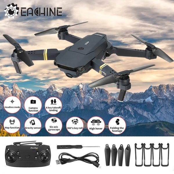 Original Eachine E58 WIFI FPV With Wide Angle HD Camera High Hold Mode Foldable Arm RC Quadcopter RTF VS VISUO XS809HW JJRC H37