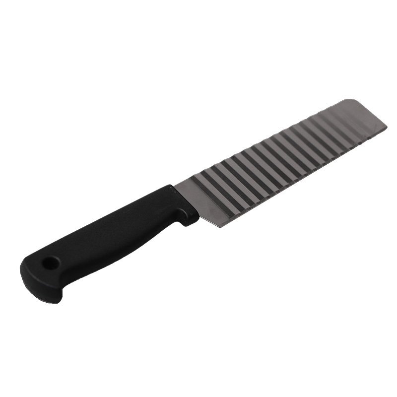 Potato French Fry Cutter Stainless Steel Kitchen Accessories Serrated Blade Easy Slicing Banana Fruits Potato Wave Knife Chopper - Image 3
