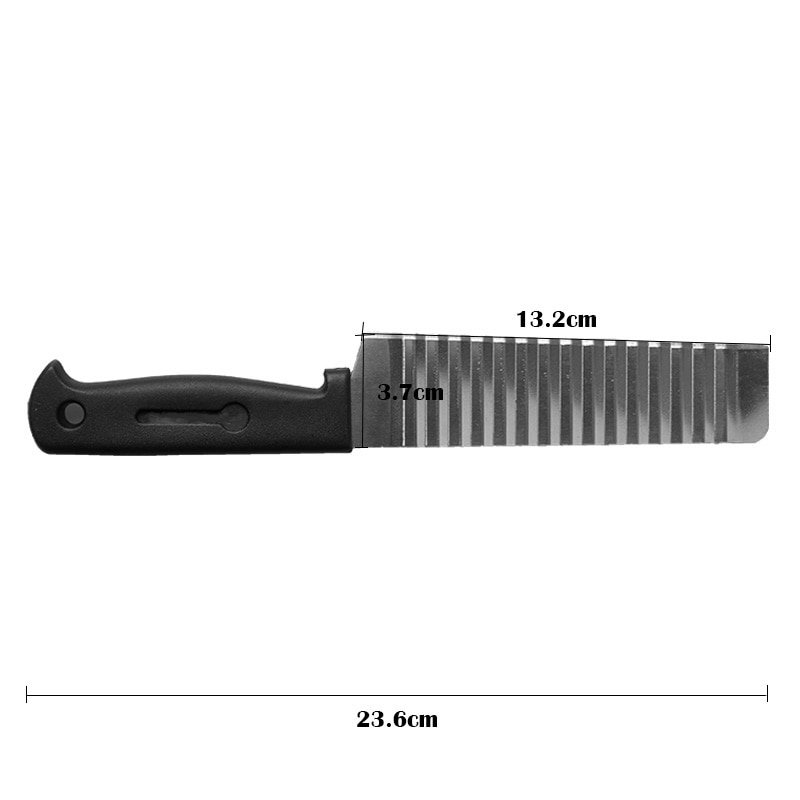 Potato French Fry Cutter Stainless Steel Kitchen Accessories Serrated Blade Easy Slicing Banana Fruits Potato Wave Knife Chopper - Image 6