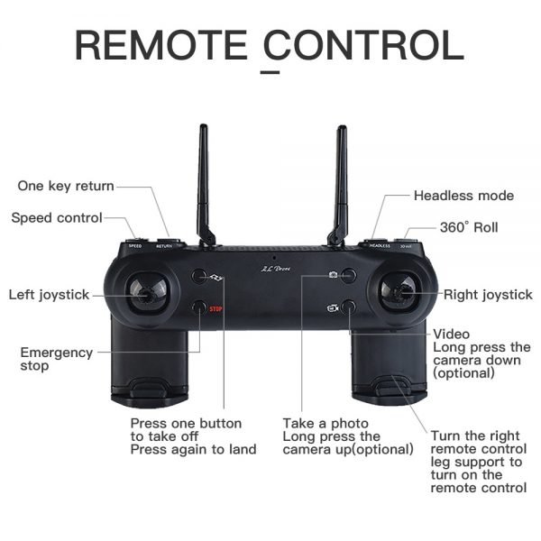 Professional Selfie Drone Optical Follow Me RC Quadcopter with Dual Camera HD 1080P FPV Helicopter VS VISUO XS809S SG700 E58 - Image 6