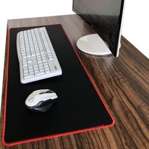 Pure Black Large Gaming Mouse Pad Colorful Lockedge Mouse Mat Keyboard Mat Table Mat Desk Mat For Notebook Laptop Gamer Mousepad