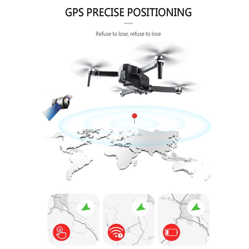 SJRC F11 GPS Drone With Wifi FPV 1080P Camera Brushless Quadcopter 25 minutes Flight Time Gesture Control Foldable Dron Vs CG033 - Image 2