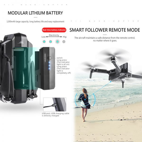 SJRC F11 GPS Drone With Wifi FPV 1080P Camera Brushless Quadcopter 25 minutes Flight Time Gesture Control Foldable Dron Vs CG033 - Image 5