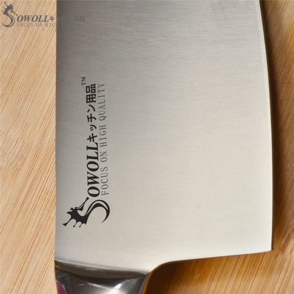 SOWOLL Brand 4cr14mov Stainless Steel Kitchen Knives 7 inch Chopping Kitchen Knife Resin Fibre Handle Cleaver Cooking Accessorie - Image 5