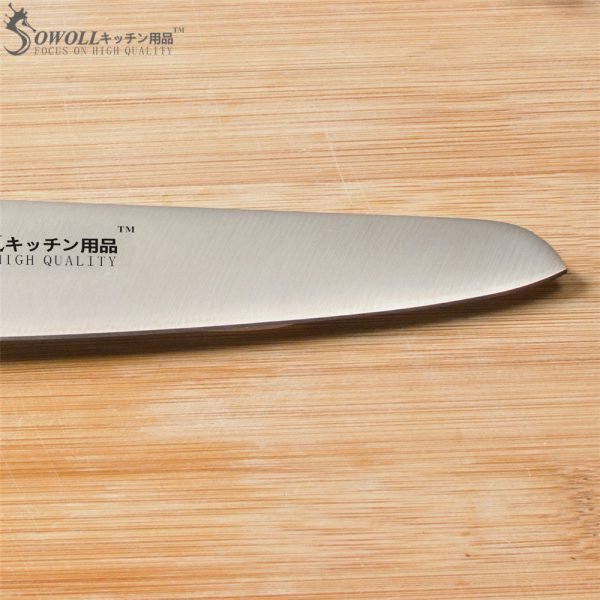 SOWOLL Brand Very Sharp And Durable 4cr14mov Stainless Steel Kitchen Knife 5 inch Utility Resin Fibre Handle Knife Cutter Tools - Image 5