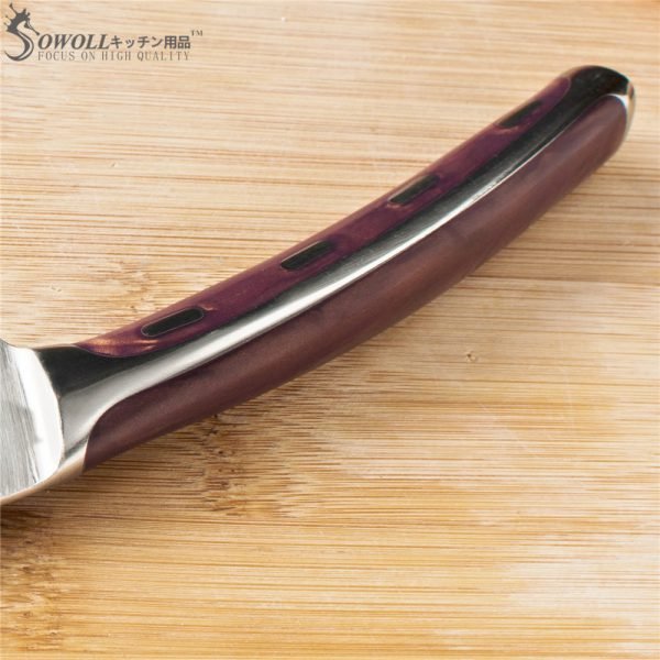 SOWOLL Brand Very Sharp And Durable 4cr14mov Stainless Steel Kitchen Knife 5 inch Utility Resin Fibre Handle Knife Cutter Tools - Image 6