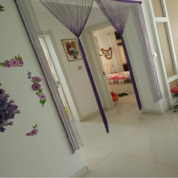 Shiny Tassel Silver Line String Curtain 300*290cm&100x200cm Fashion Valance Living Room Divider Wedding DIY Home Decoration - Image 4