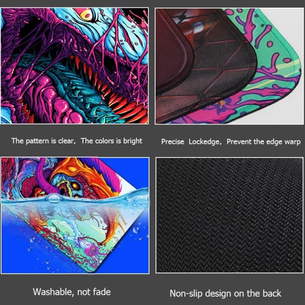 Sovawin 80x30cm XL Lockedge Large Gaming Mouse Pad Computer Gamer CS GO Keyboard Mouse Mat Hyper Beast Desk Mousepad for PC - Image 2