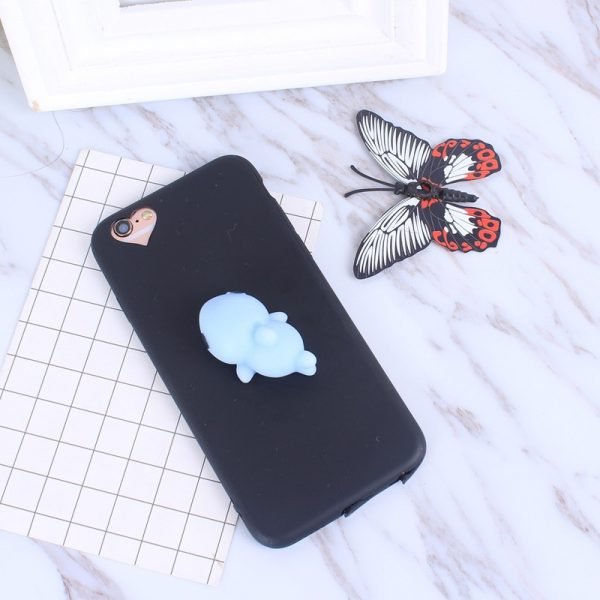 Squishy Cat Soft Phone Case for iPhone 5s SE 6 6s Cute Case for iPhone 8 7 6s 8 plus 3D Doll Phone Accessories Capa NEW - Image 5