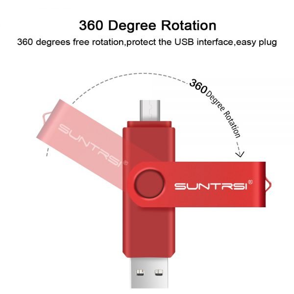 Sunstrsi USB Flash Drive for Android Smart Phone 64GB pen drive 32GB OTG pendrive Metal usb flash 16GB OTG usb stick 8GB USB 2.0 - Image 3
