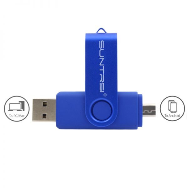 Suntrsi Smart Phone USB Flash Drive Metal Pen Drive 64gb pendrive 8gb OTG external storage micro usb memory stick Flash Drive - Image 3