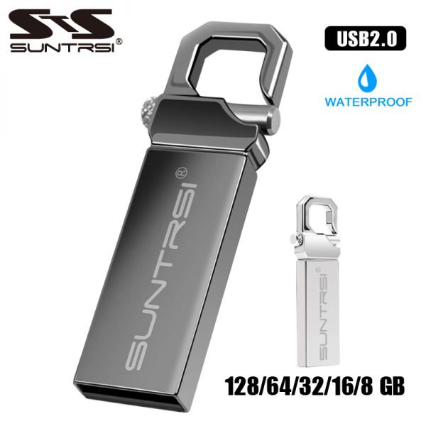 Suntrsi USB Flash Drive 64GB Metal Pendrive High Speed USB Stick 32GB Pen Drive Real Capacity 16GB USB Flash Free Shipping