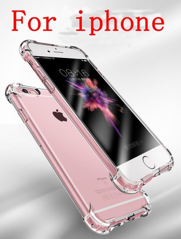 Super Shockproof Clear Soft Case for iPhone 5 5S SE 6 7 8 Plus 6SPlus 7Plus 8Plus X S R MAX Silicon Luxury Cell Phone Back Cover - Image 2