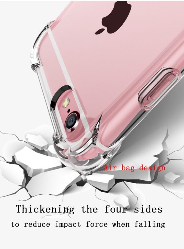 Super Shockproof Clear Soft Case for iPhone 5 5S SE 6 7 8 Plus 6SPlus 7Plus 8Plus X S R MAX Silicon Luxury Cell Phone Back Cover - Image 4