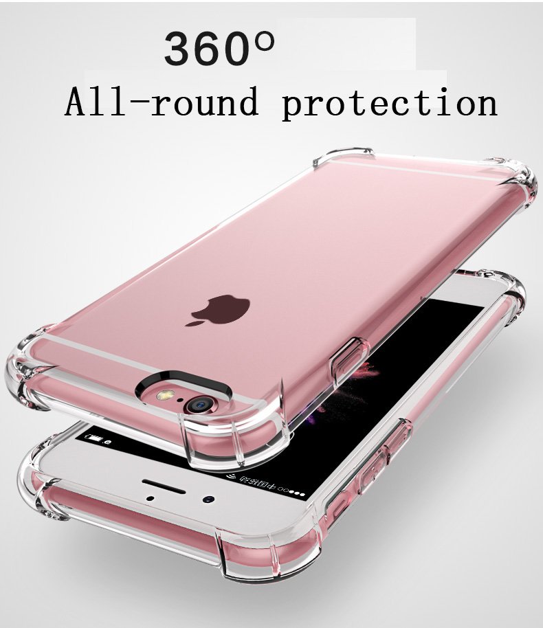Super Shockproof Clear Soft Case for iPhone 5 5S SE 6 7 8 Plus 6SPlus 7Plus 8Plus X S R MAX Silicon Luxury Cell Phone Back Cover - Image 6