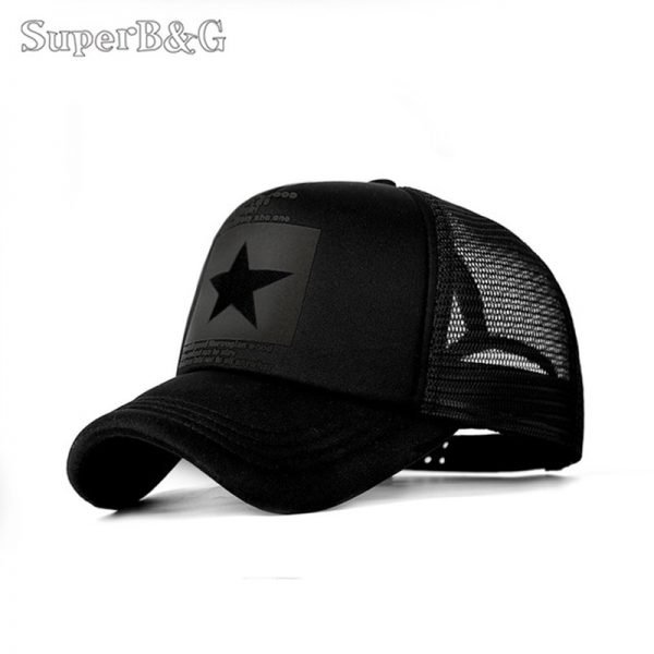 SuperB&G 2019 Fashion Summer Baseball Cap Women Men Mesh Breathable Snapback Cap Unisex Adjustable Sport Hats Dad Hat Bone