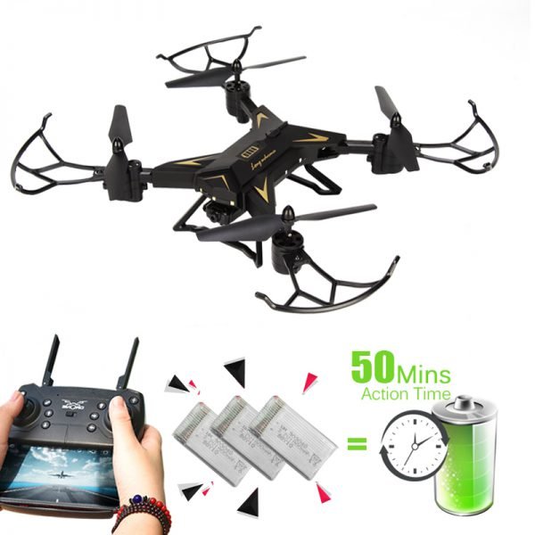 T-Rex Helicopter RC Drone with Camera HD 1080P WIFI FPV Drone Professional Foldable Quadrocopter Long Battery Life Quadcopter