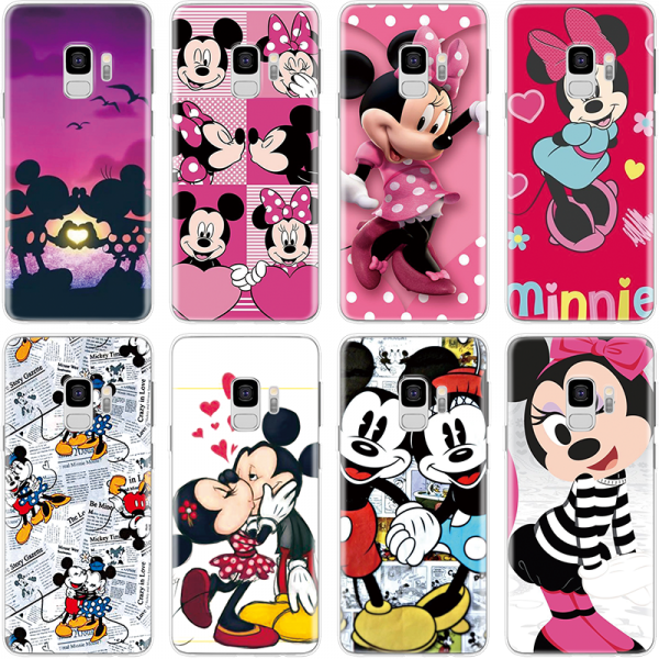 TPU Fundas For Coque Samsung Galaxy J3 J5 J7 A3 A5 2016 2017 J4 J6 A6 A7 A8 2018 Note 8 9 S7 Edge S8 S9 Plus Minnie Mickey Case