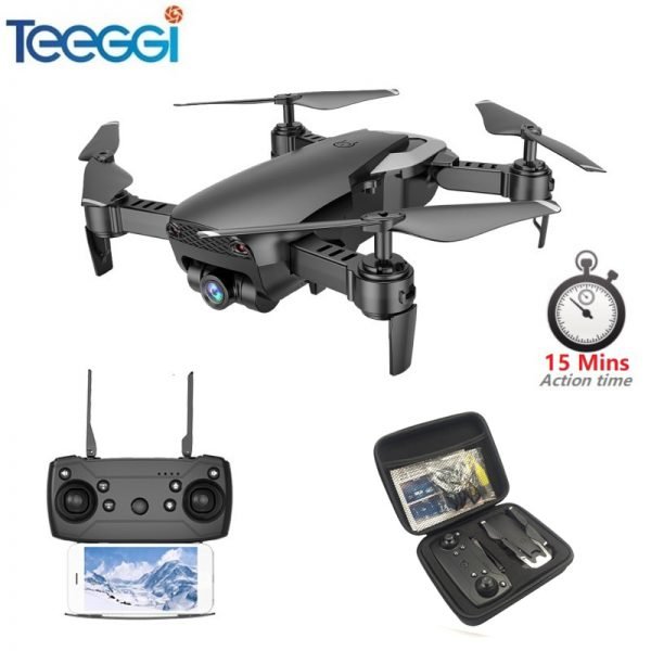 Teeggi M69 FPV RC Drone with 720P Wide-angle WiFi Camera HD Foldable RC Quadcopter Helicopter VS VISUO XS809HW E58 X12 Dron