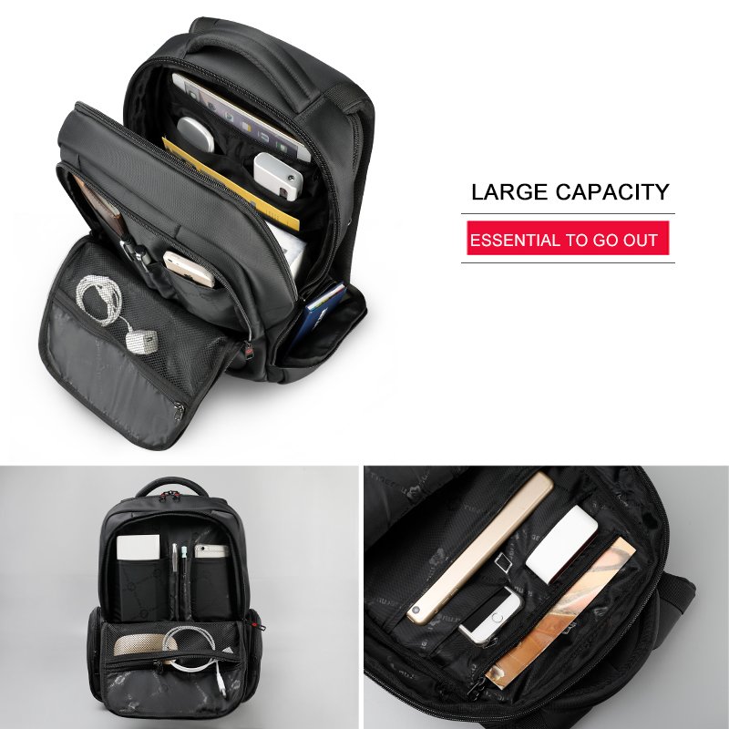 Tigernu Anti Theft Nylon 27L Men 15.6 inch Laptop Backpacks School Fashion Travel Male Mochilas Feminina Casual Women Schoolbag - Image 3