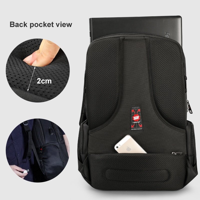 Tigernu Anti Theft Nylon 27L Men 15.6 inch Laptop Backpacks School Fashion Travel Male Mochilas Feminina Casual Women Schoolbag - Image 5
