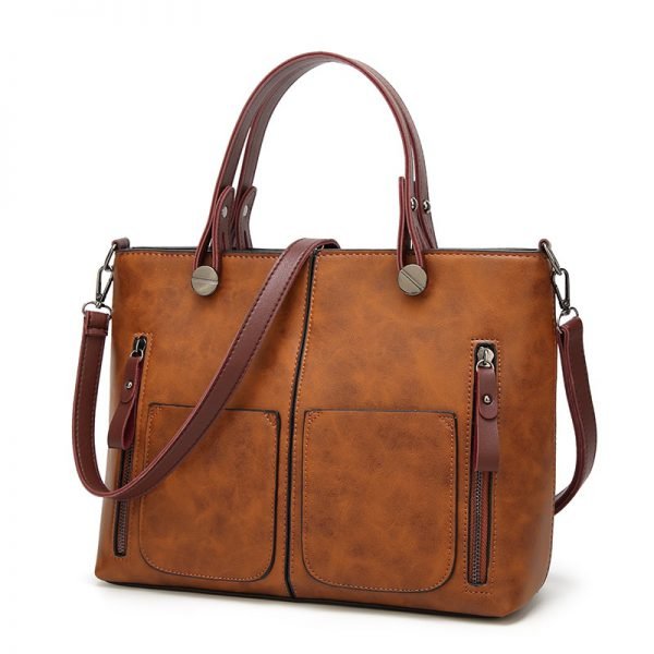 Tinkin Vintage Shoulder Bag Female Causal Totes for Daily Shopping - Image 2