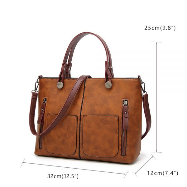 Tinkin Vintage Shoulder Bag Female Causal Totes for Daily Shopping - Image 3