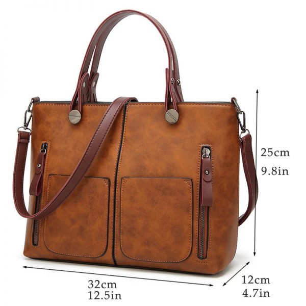 Tinkin Vintage Women Shoulder Bag Female Causal Totes for Daily Shopping All-Purpose High Quality Dames Handbag - Image 6