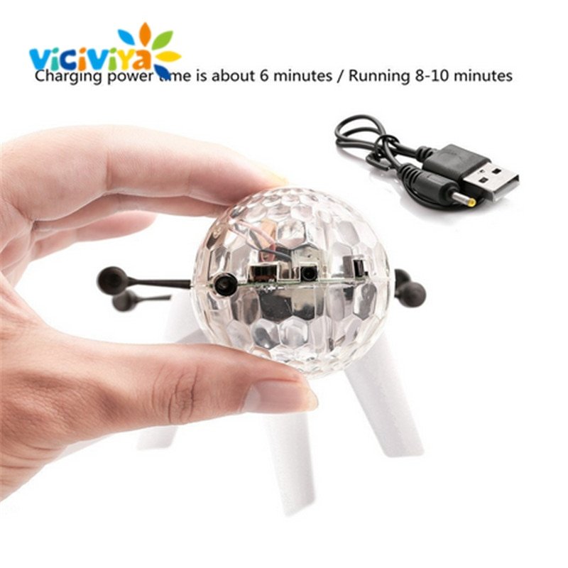 VICIVIYA Colorful Mini Drone Shinning LED RC Flying Ball Helicopter Sense Light Crystal Ball Induction Toys for Children Kids - Image 6