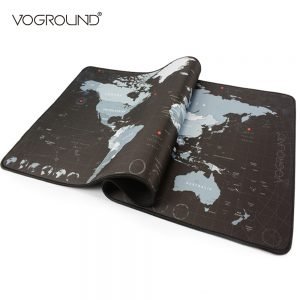 VOGROUND Large Mouse Pad New World Map Gaming Mousepad Anti-slip Locking Edge Waterproof Natural Rubber Desk Mouse Mat for Game