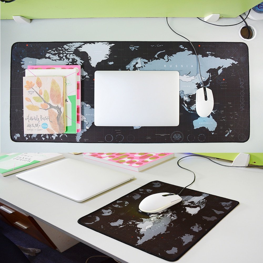 VOGROUND Large Mouse Pad New World Map Gaming Mousepad Anti-slip Locking Edge Waterproof Natural Rubber Desk Mouse Mat for Game - Image 6