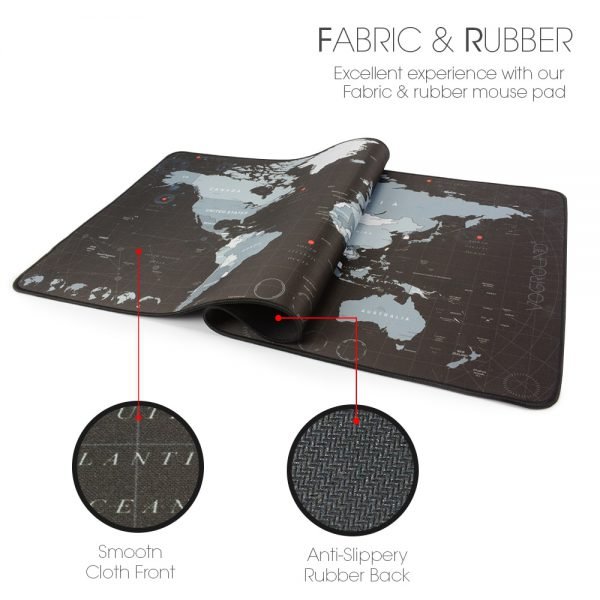 VOGROUND Super Large Mouse Pad Natural Rubber Material Locking Edge Waterproof Anti-slip Desk Gaming Mousepad Desk Mats - Image 3