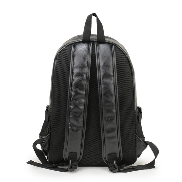VORMOR Brand Men Backpack Leather School Backpack Bag Fashion Waterproof Travel Bag Casual Leather Book bag Male - Image 4